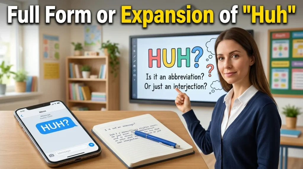 Full Form or Expansion of "Huh"