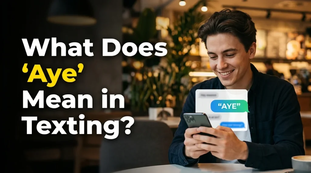 What Does “Aye” Mean in Texting?
