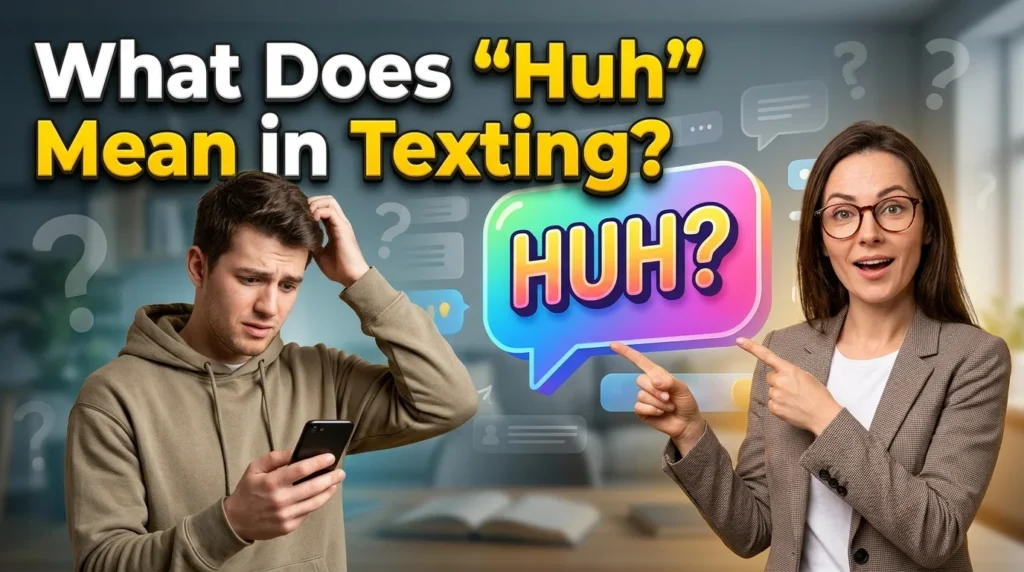 What Does "Huh" Mean in Texting?