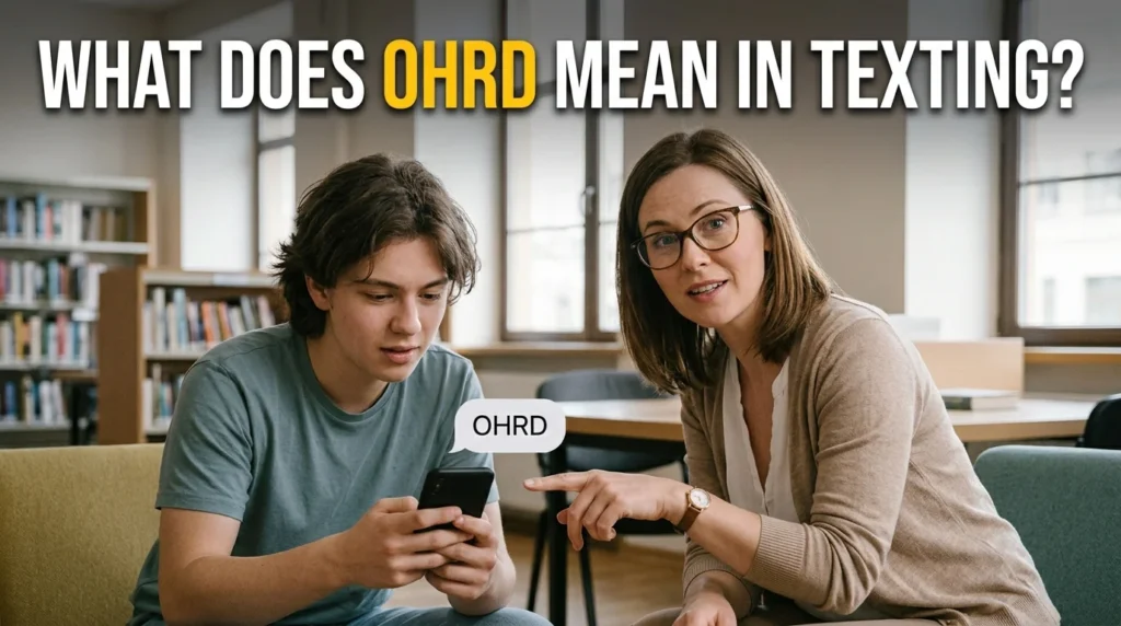 What Does OHRD Mean in Texting?