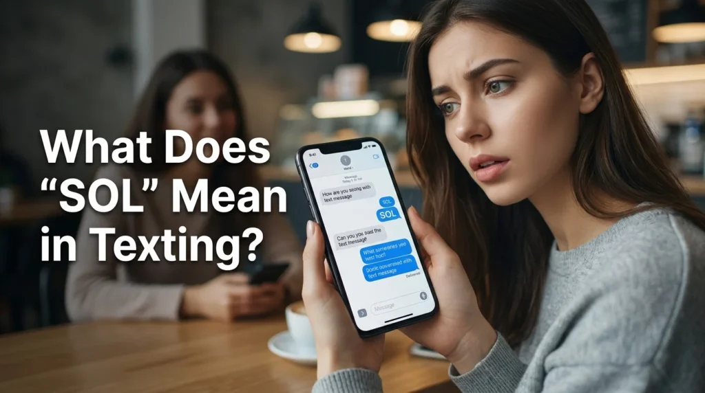What Does "SOL" Mean in Texting?