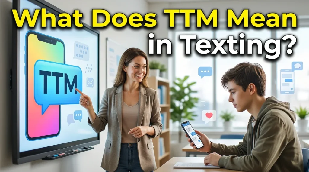 What Does TTM Mean in Texting?