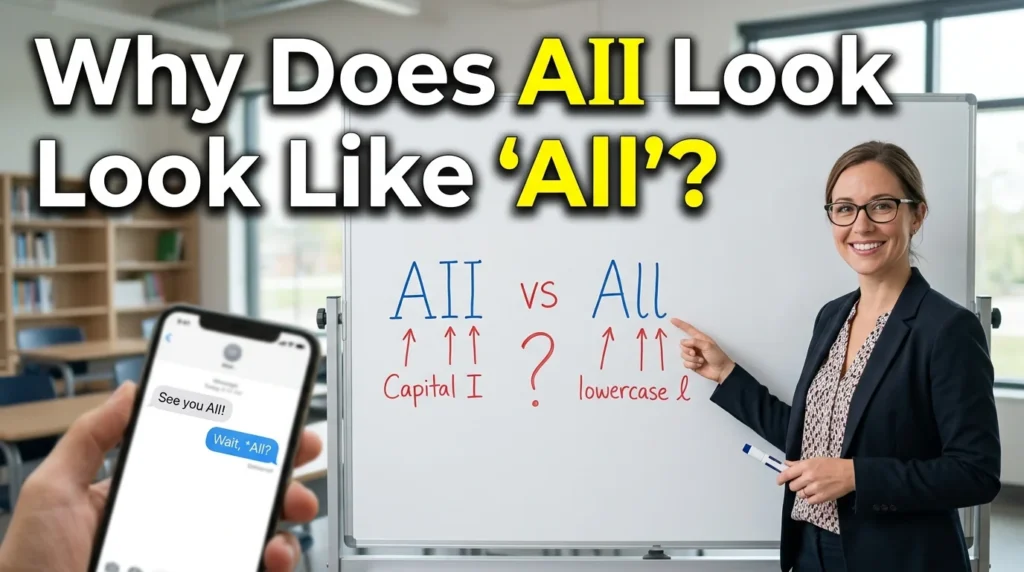 Why Does AII Look Like “All”?