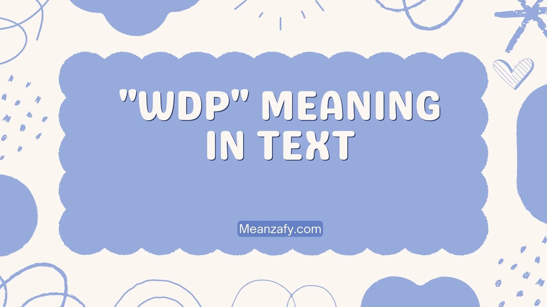 "WDP" Meaning in Text