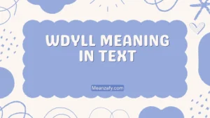 WDYLL Meaning in Text