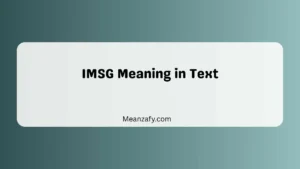 IMSG Meaning in Text