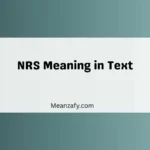 NRS Meaning in Text