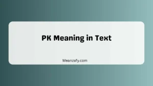 PK Meaning in Text