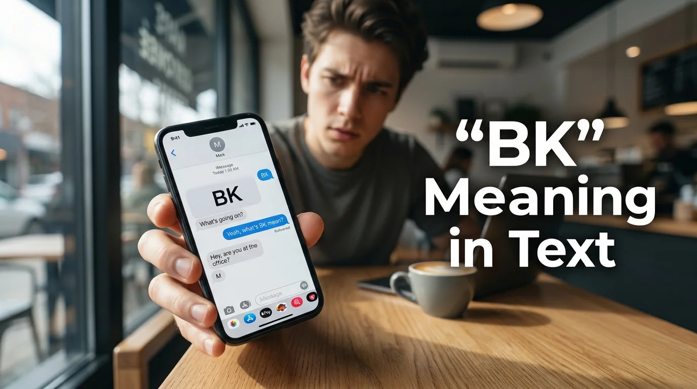 "BK" Meaning in Text
