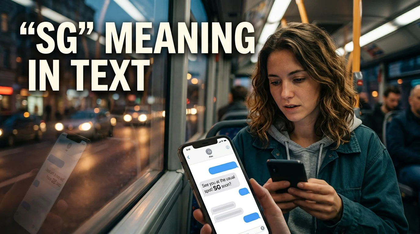 "SG" Meaning in Text