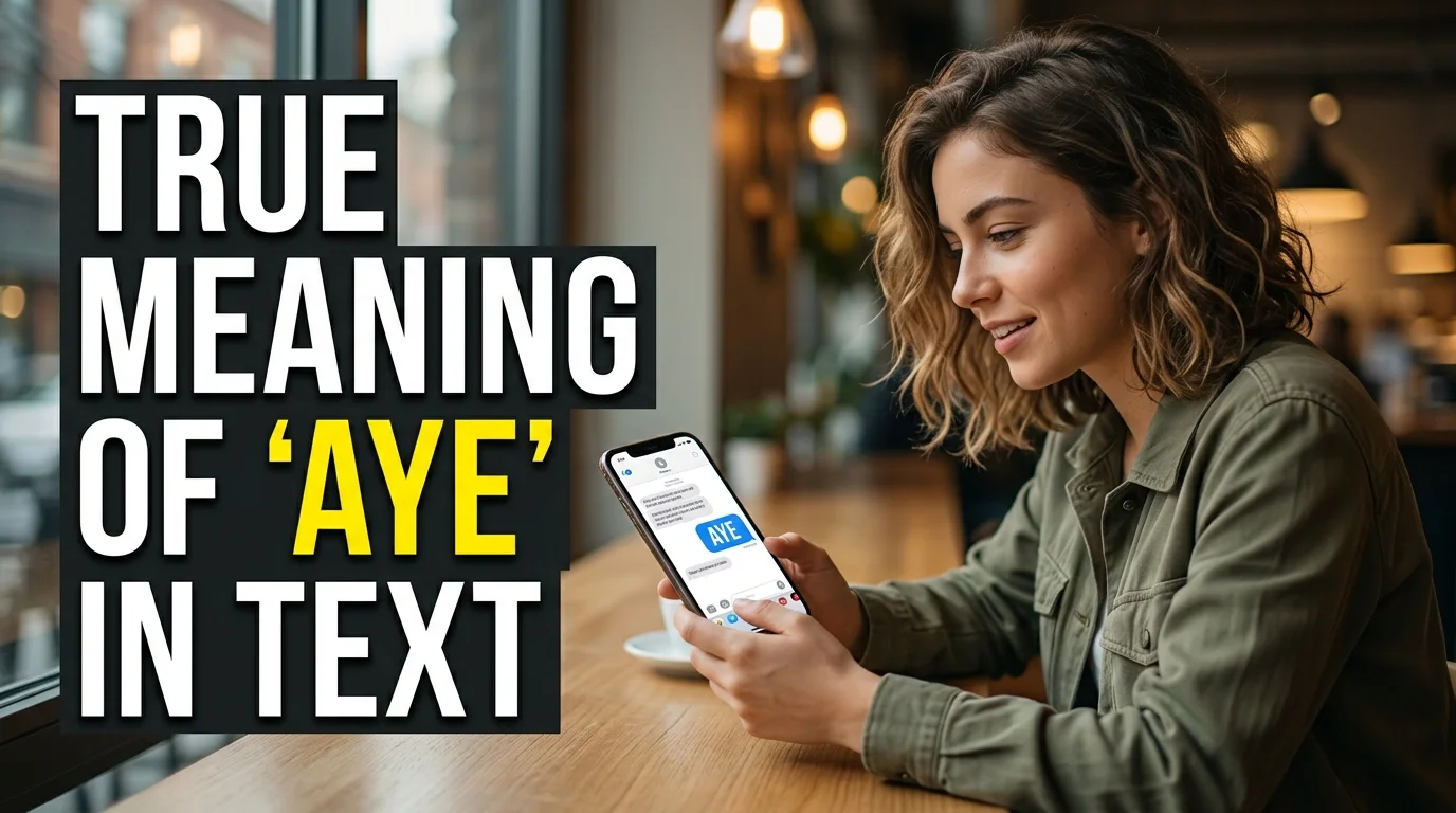 True Meaning of “Aye” in Text