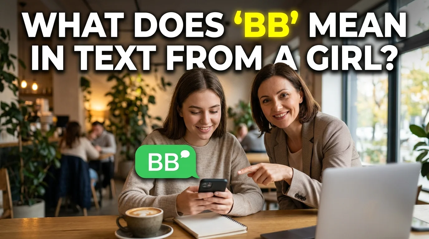 “BB” Mean in Text from a Girl